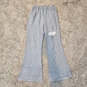 ˚ ༘⋆🛍️Adika Women's Grey Joggers-tracksuits Sweatpants Bellbottom Wideleg ｡˚👚
